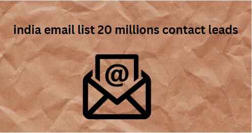 india email list 20 millions contact leads