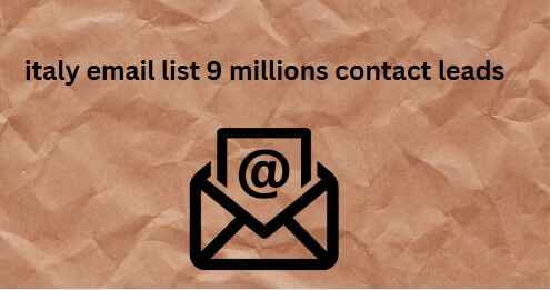 italy email list 9 millions contact leads